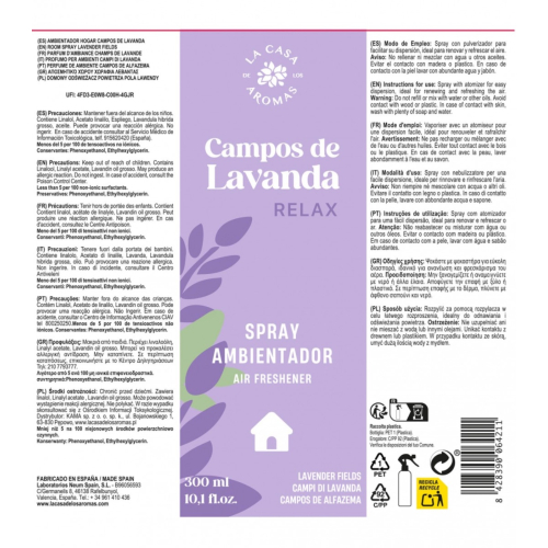 La Casa de los Aromas - Lufterfrischer-Spray - Campos de Lavanda
