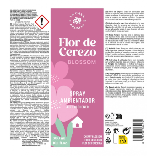 La Casa de los Aromas - Lufterfrischer-Spray - Flor de Cerezo