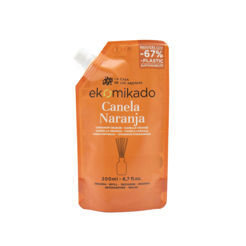 La Casa de los Aromas - Mikado Lufterfrischer-Nachfüllpackung 200 ml - Zimt-Orange