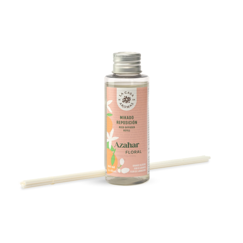 La Casa de los Aromas – Mikado Lufterfrischer-Nachfüllpackung 100 ml – Orangenblüte