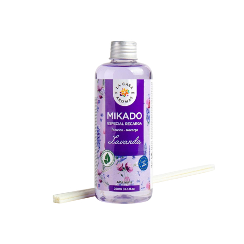 La Casa de los Aromas – Mikado Lufterfrischer-Nachfüllpackung 250 ml – Lavendel