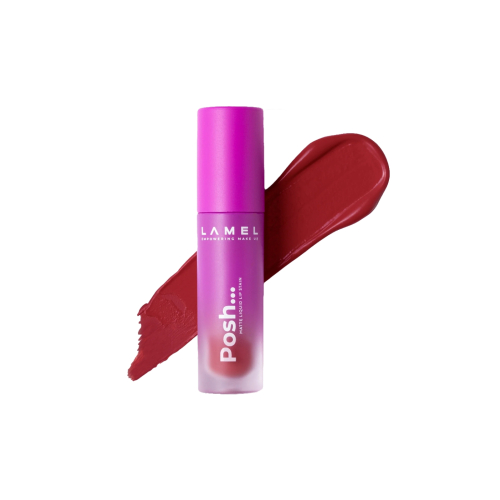 Lamel - Matter flüssiger Lippenstift Posh Matte - 407: Wine Red