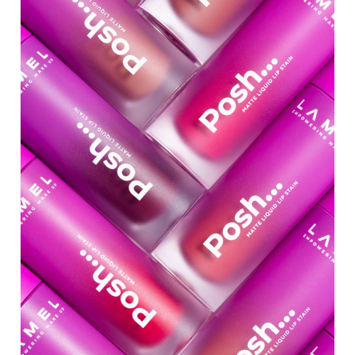 Lamel - Matter flüssiger Lippenstift Posh Matte - 407: Wine Red