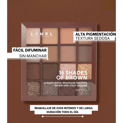 Lamel – Lidschattenpalette 16 Shades Of Brown