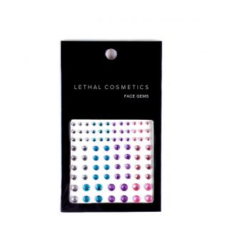 Lethal Cosmetics – Klebende Gesichtssteine Face Gems - Colorful