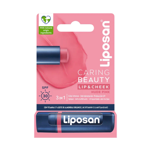 Liposan – Getönter Lippen- und Wangenbalsam Caring Beauty - Nude Pink