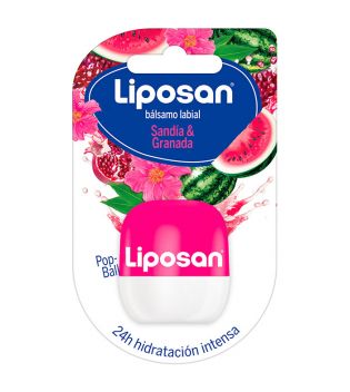 Liposan - Lippenbalsam Pop Ball - Wassermelone & Granatapfel