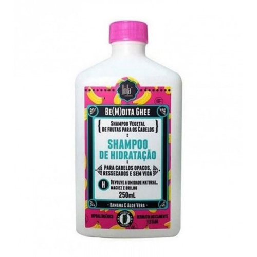 Lola Cosmetics - Feuchtigkeitsspendendes Shampoo mit Banane und Aloe Vera Be(m)dita Ghee