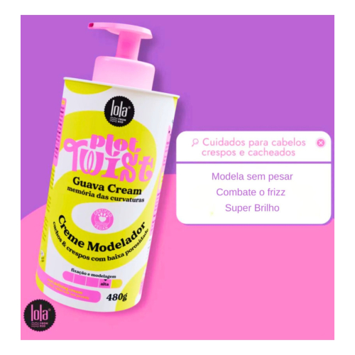 Lola Cosmetics - *Plot Twist* - Lockenformende Stylingcreme 480 g - Guavencreme
