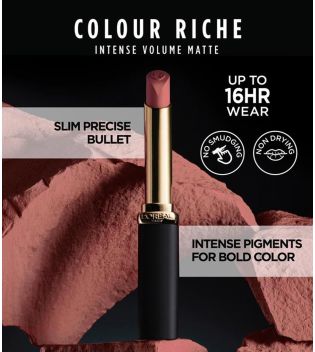 Loreal Paris – Lippenstift Colour Riche Intense Volume Matt – 505: Le Nude Resilient