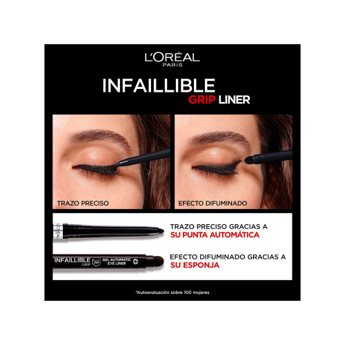 Loreal Paris  – Automatischer Eyeliner Infaillible Grip Gel - 009: Polar White