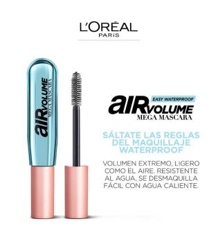 Loreal Paris - Wimperntusche Air Volume Mega Mascara Waterproof - 01: Black