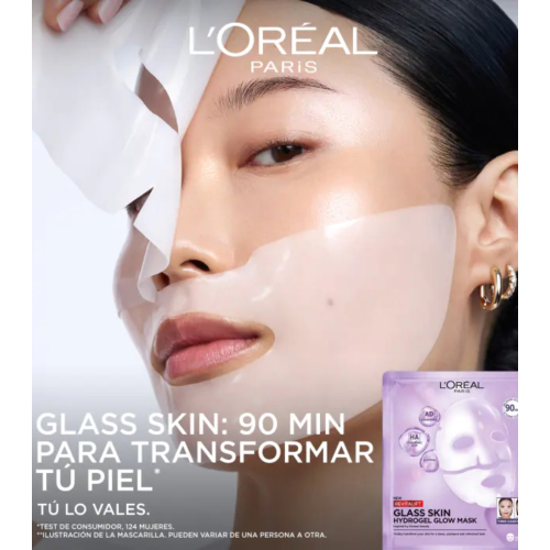 Loreal Paris - Revitalift Glass Skin Hydrogel Illuminating Gesichtsmaske