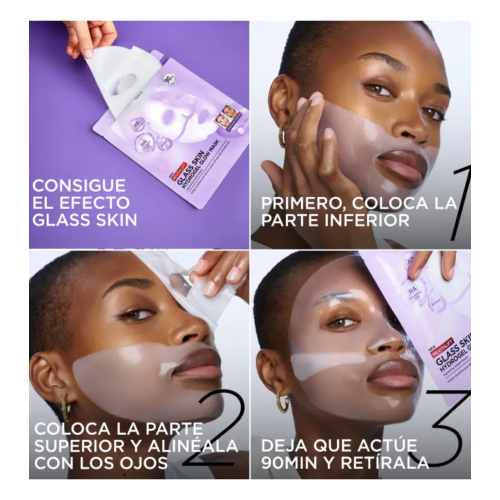 Loreal Paris - Revitalift Glass Skin Hydrogel Illuminating Gesichtsmaske