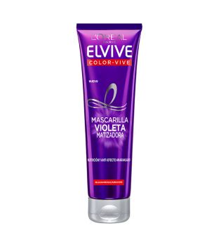 Loreal Paris - Violet Maske Elvive Color-Vive - Haarsträhne, blond oder grau