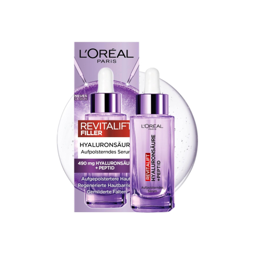 Loreal Paris - Anti-Falten-Serum mit Hyaluronsäure + Peptiden Revitalift Filler
