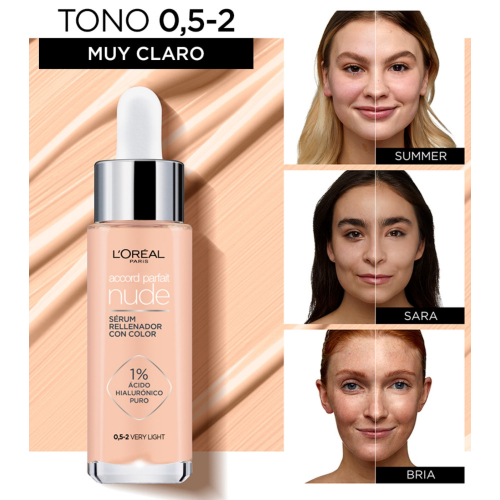 Loreal Paris - Getöntes Füllserum Accord Parfait Nude - 0,5-2: Very Light
