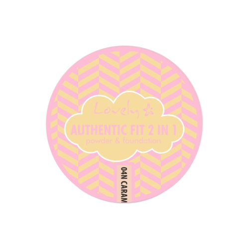 Lovely – 2-in-1-Puder-Foundation Authentic Fit - 04N Caramel