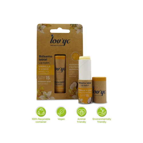 Lovyc – Vanille-Kokos-Lippenbalsam SPF15
