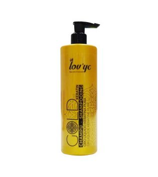 Lovyc - *Gold Keratin* - Shampoo mit Keratin und Vitamin E - Trockenes und dehydriertes Haar