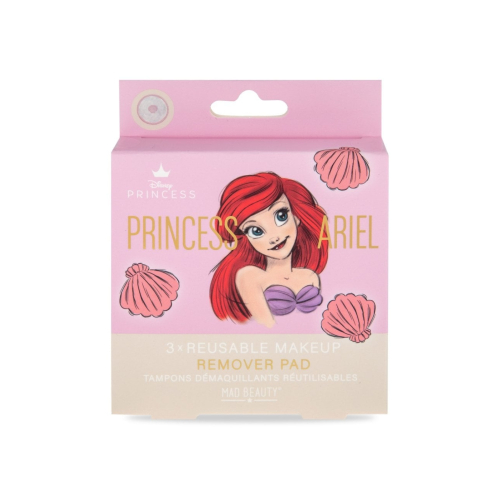 Mad Beauty - *Pure Princess* - 3 wiederverwendbare Make-up-Entferner-Pads - Princess Ariel