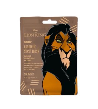 Mad Beauty - *The Lion King* – Scar Gesichtsmaske mit Kokosnussextrakt