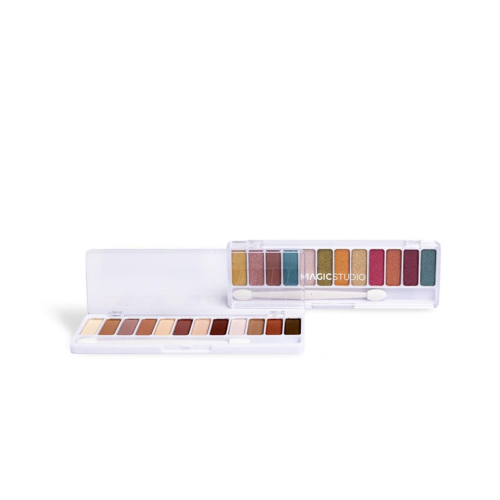 Magic Studio - *Colorful* – Lidschatten-Paletten-Set Matte vs Metal Look