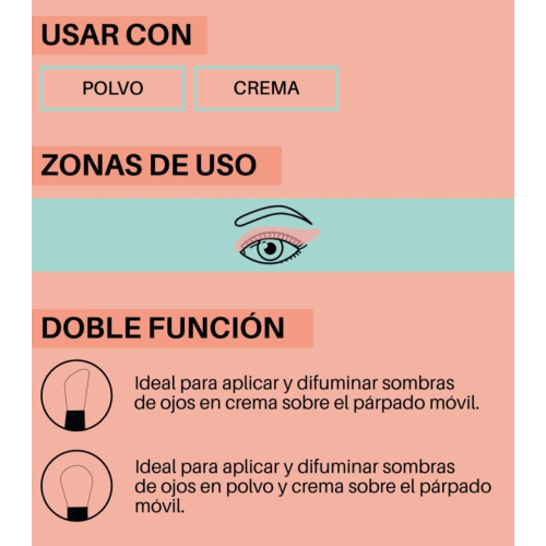 Maiko - *Duo Twist* - Doppelseitiger Augenpinsel - DT6