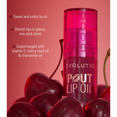 Makeup Revolution - Lippenöl Pout Lip - Bitten Berry