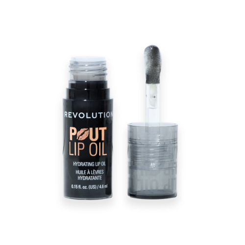 Makeup Revolution - Lippenöl Pout Lip - Midnight Black