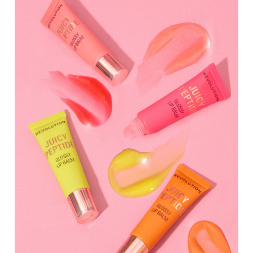 Makeup Revolution - Lipgloss-Balsam Juicy Peptide - Guava Rum Punch Coral