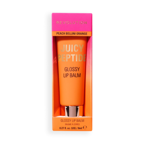 Makeup Revolution - Lipgloss-Balsam Juicy Peptide - Peach Bellini Orange