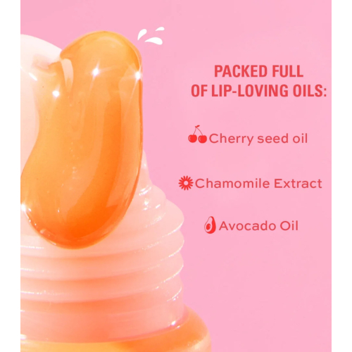 Makeup Revolution - Lipgloss-Balsam Juicy Peptide - Shimmer Mai Tai Pink