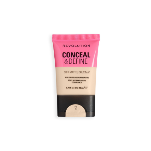 Makeup Revolution - Foundation Conceal & Define Soft Matte - F1N