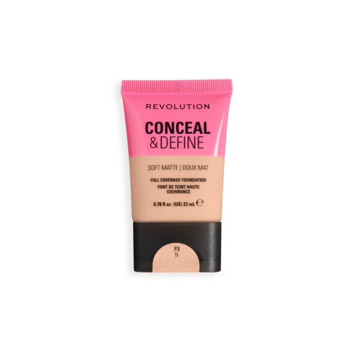 Makeup Revolution - Foundation Conceal & Define Soft Matte - F3N