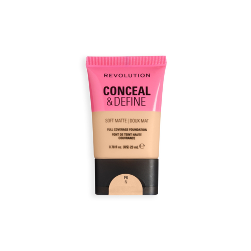 Makeup Revolution - Foundation Conceal & Define Soft Matte - F6N