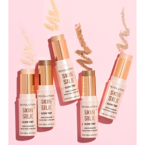 Makeup Revolution - Stick-Make-up-Basis Skin Silk Glow Tint Sheer Foundation - Fair Neutral Cool