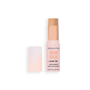 Makeup Revolution - Stick-Make-up-Basis Skin Silk Glow Tint Sheer Foundation - Medium Neutral
