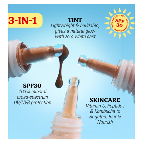 Makeup Revolution - Foundation Superdewy Skin Tint SPF30 - Medium Tan Warm