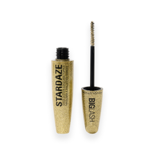 Makeup Revolution - Glanz für Haare, Augenbrauen und Wimpern Big Lash Stardaze - Stardust Gold