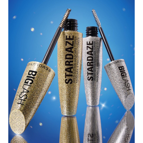 Makeup Revolution - Glanz für Haare, Augenbrauen und Wimpern Big Lash Stardaze - Stardust Gold