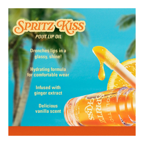 Makeup Revolution - *Club Riviera* - Lippenöl Spritz Kiss Orange
