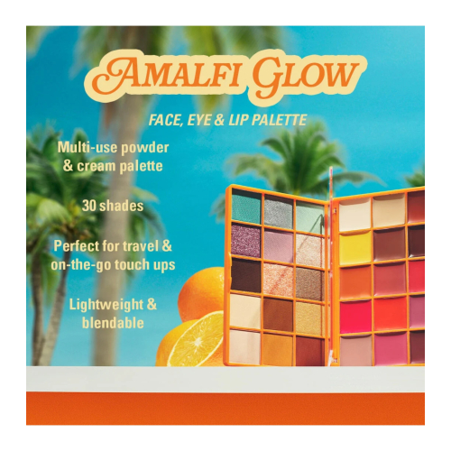 Makeup Revolution - *Club Riviera* - Multifunktionale Palette für Gesicht, Augen und Lippen Amalfi Glow