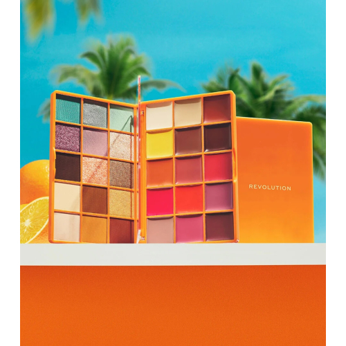 Makeup Revolution - *Club Riviera* - Multifunktionale Palette für Gesicht, Augen und Lippen Amalfi Glow