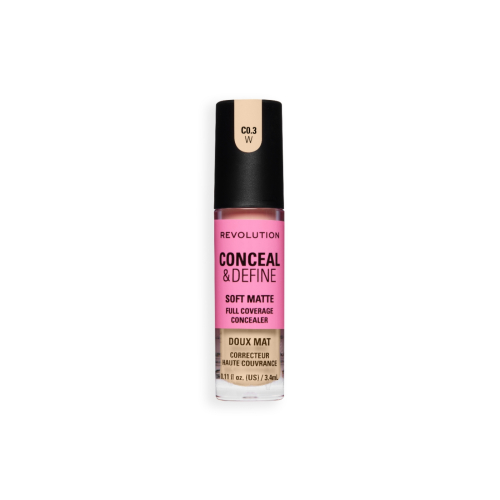 Makeup Revolution - Flüssiger Concealer Conceal & Define Soft Matte - C0.3W
