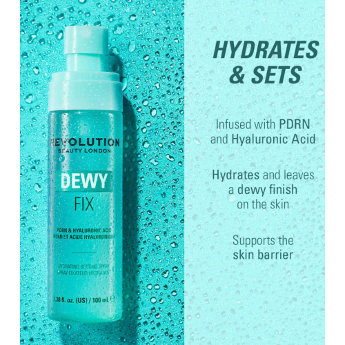 Makeup Revolution - Feuchtigkeitsspendender Make-up-Fixierer Dewy Fix