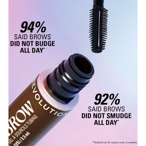 Makeup Revolution - Augenbrauengel Wrap Brow - Cool Medium Brown