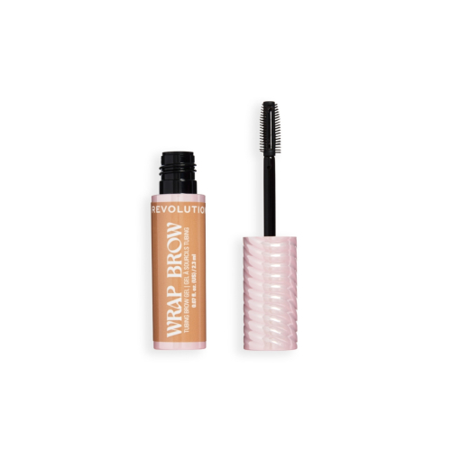 Makeup Revolution - Augenbrauengel Wrap Brow - Cool Medium Brown