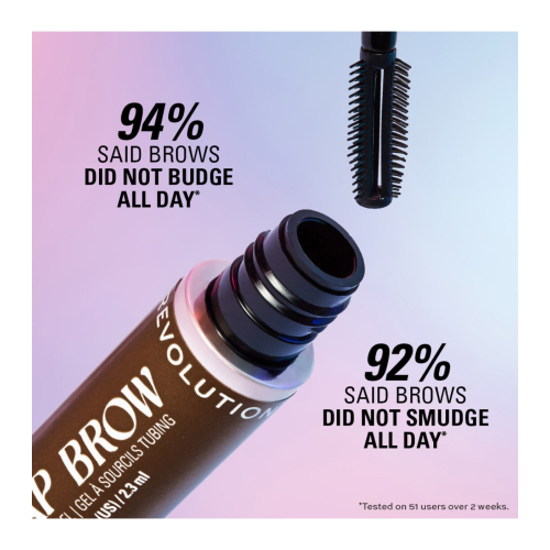 Makeup Revolution - Augenbrauengel Wrap Brow - Ebony Black