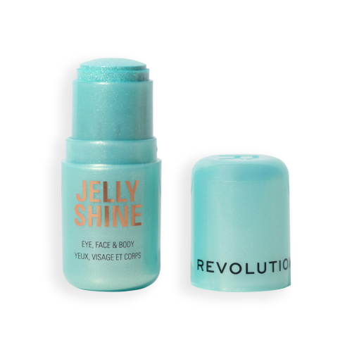 Makeup Revolution - Highlighter Jelly Shine Shadow and Highlight Stick - Mermaid Green
